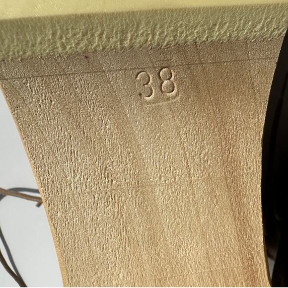 No. 6 Store Lander Lace Up Shearling Clog Boot on Mid Tread Size 38 Honey EUC - Picture 14 of 16